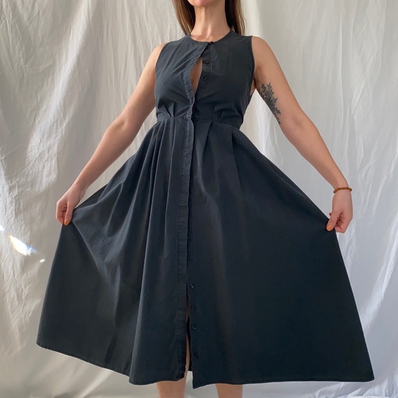 The Edo Dress in ink black by SHAINA MOTE s/s 2015 deadstock - Picture 5 of 8